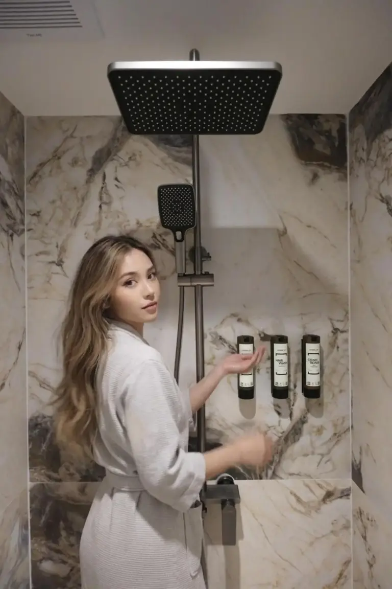 ROYS Hotel Bangkok Shower Area featuring luxury amenities