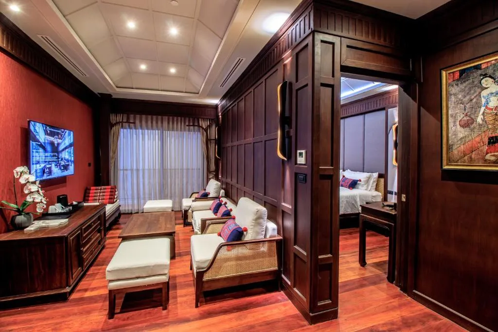 Innenansicht der Familien-Suite im S48 River Ping in Chiang Mai