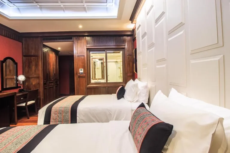 Twin Schlafzimmer im S48 River Ping Hotel in Chiang Mai