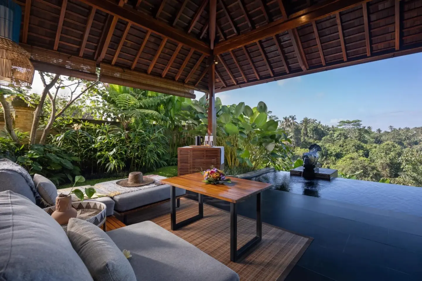 Balcony lounge area at Sanna Ubud A Pramana Experience