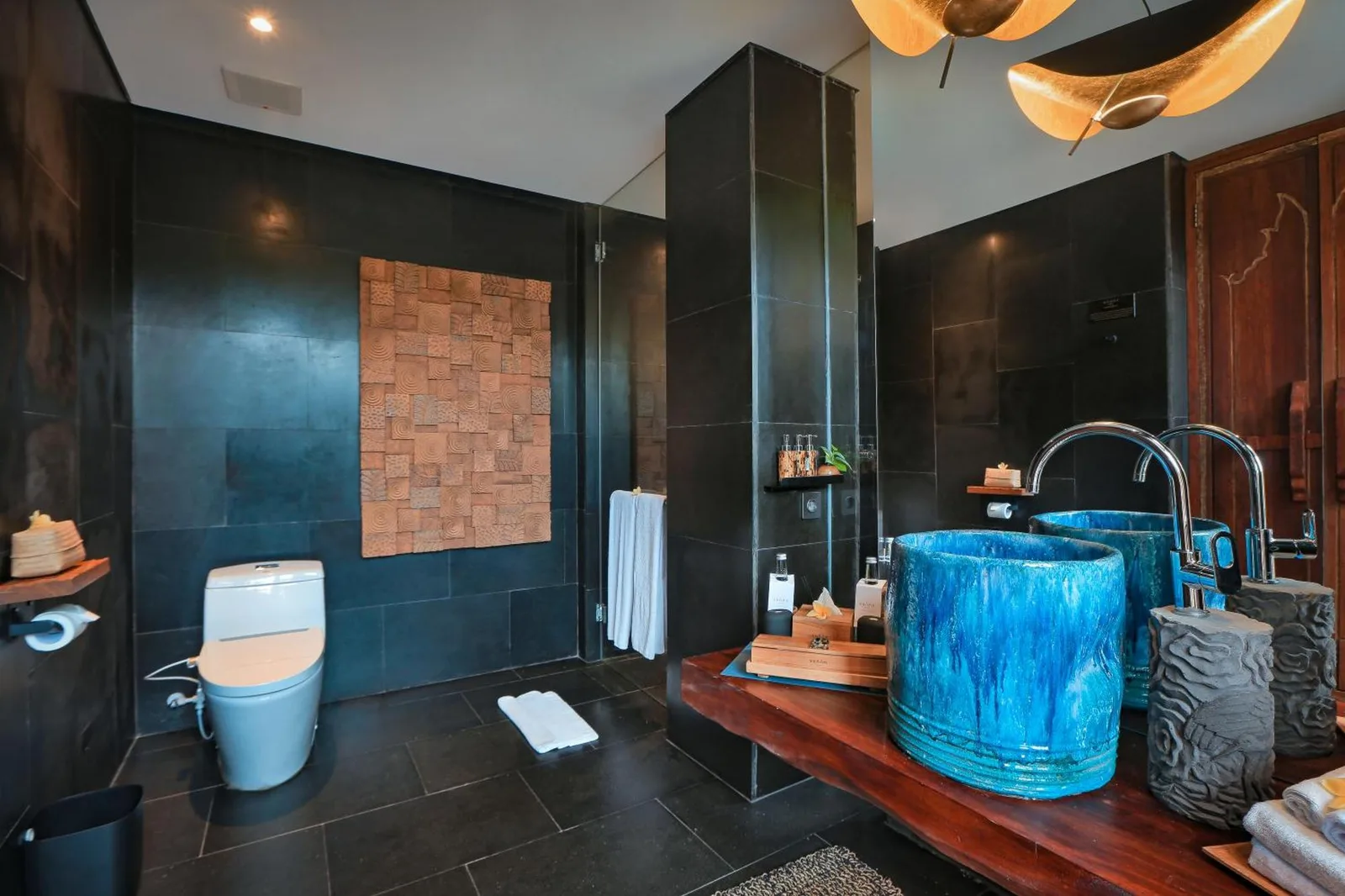 Elegant bathroom at Sanna Ubud A Pramana Experience