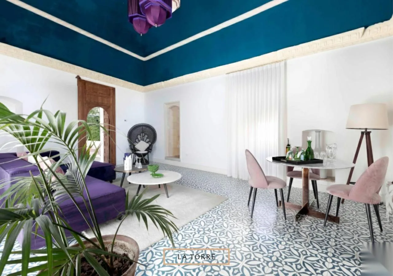 Lounge area in La Torre at Sant'Angelo, Matera