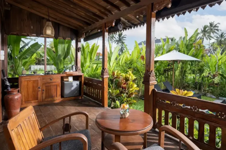 Balkonblick bei Santris Villas in Ubud