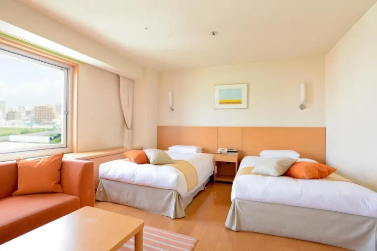 Sapporo Park Hotel family room with seating area