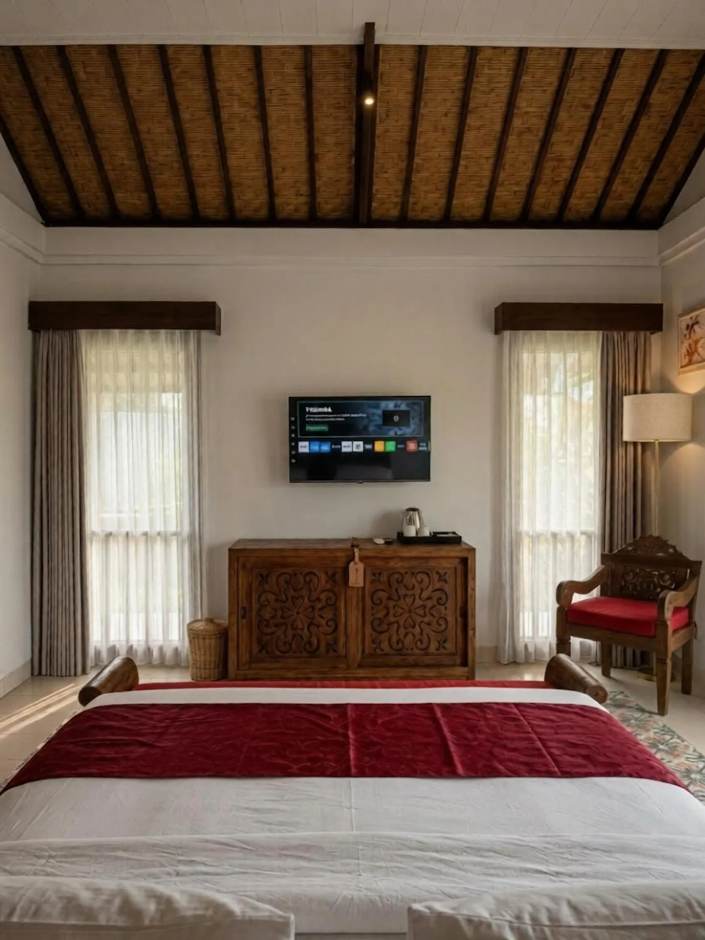 Zimmerausstattung im Gästezimmer im Sardja Uluwatu in Uluwatu