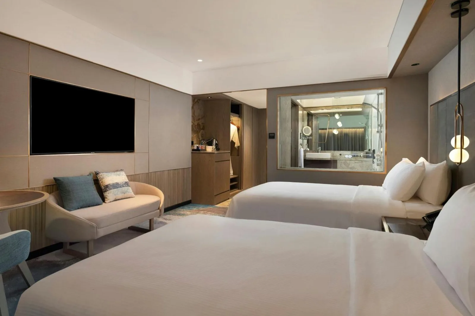 Chambre twin au Sari Pacific Jakarta