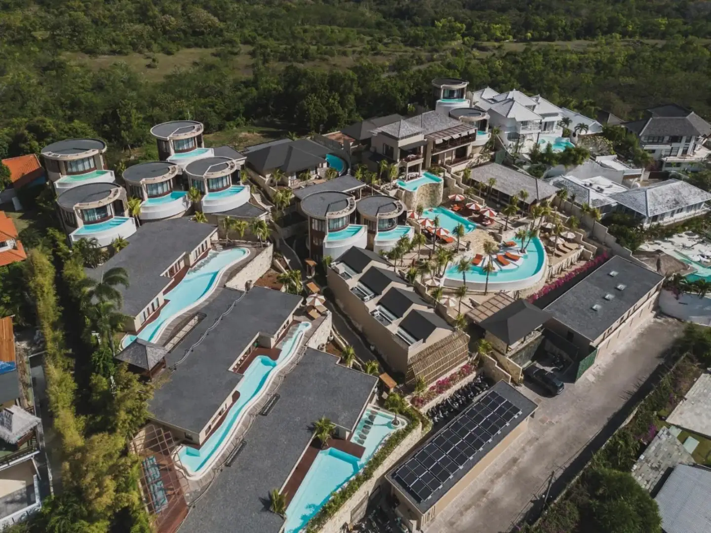 Seascape Resort & Spa Uluwatu by Ini Vie Hospitality – Uluwatu, Indonesia hotel – an aerial view of a resort at Seascape Resort & Spa Uluwatu by Ini Vie Hospitality in Uluwatu