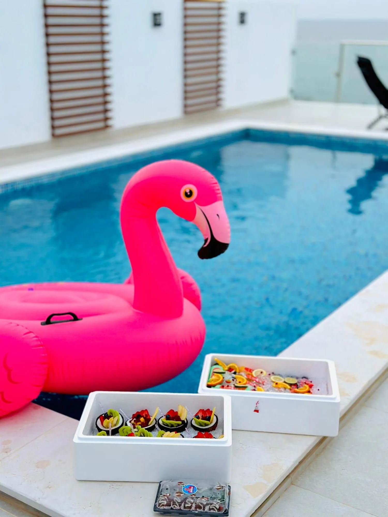 Food by Seascape Villa pool