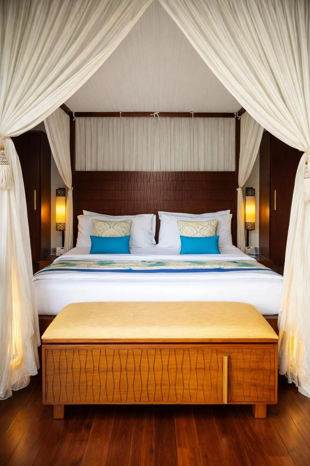Canopy bed at Seminyak Icon by Karaniya Experience