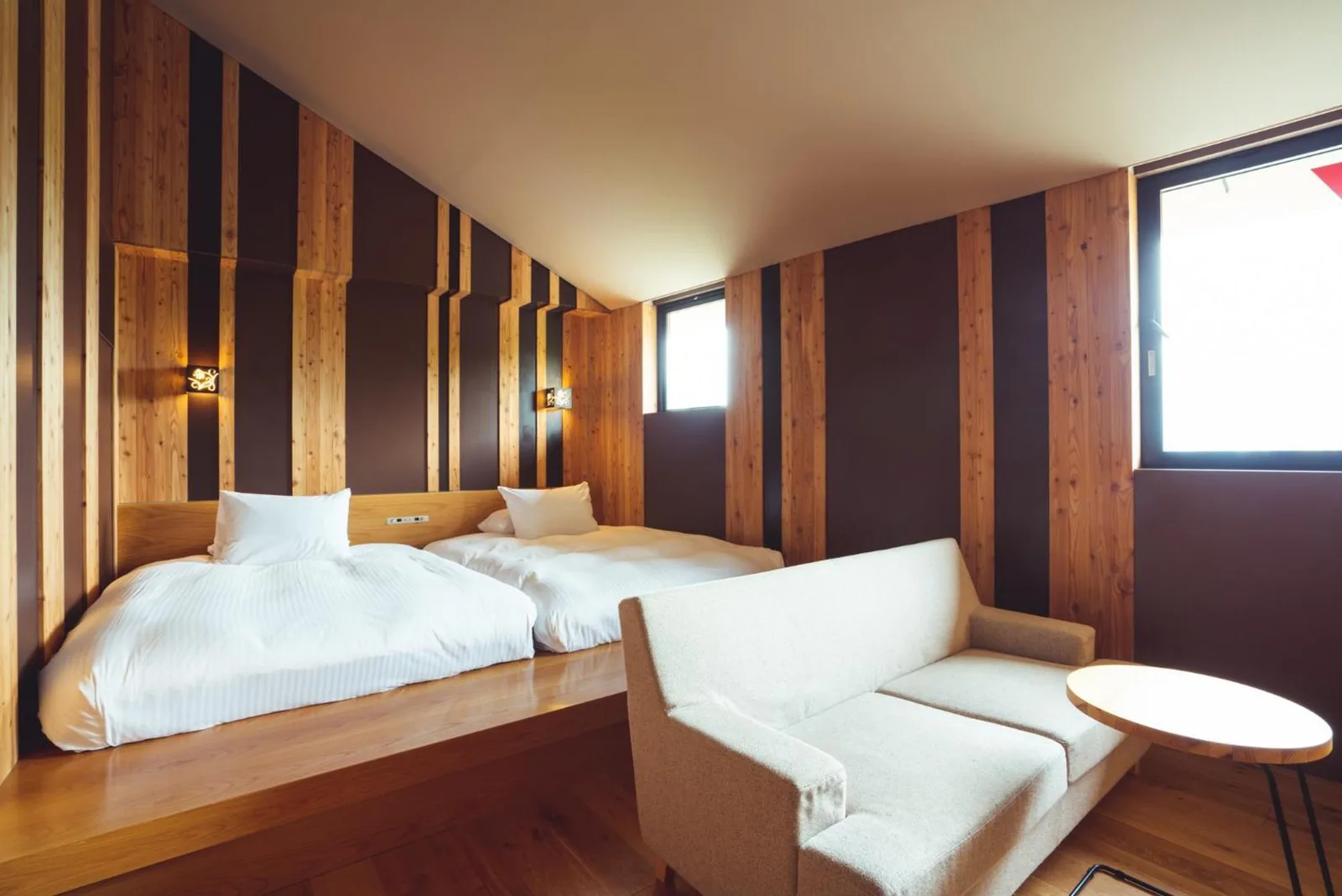 Cozy guest room at SETRE Naramachi hotel
