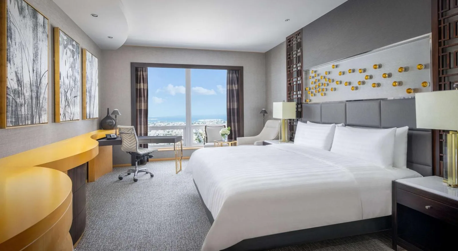 Chambre Executive au Shangri-La Dubai avec vue sur la ville