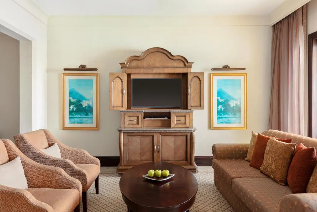 Living area at Shangri-La Qaryat Al Beri, Abu Dhabi