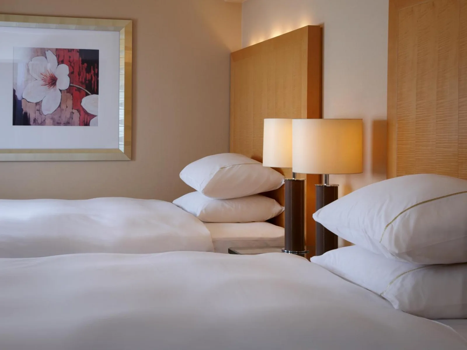 Detalle de la ropa de cama en el Sheraton Miyako Hotel Osaka