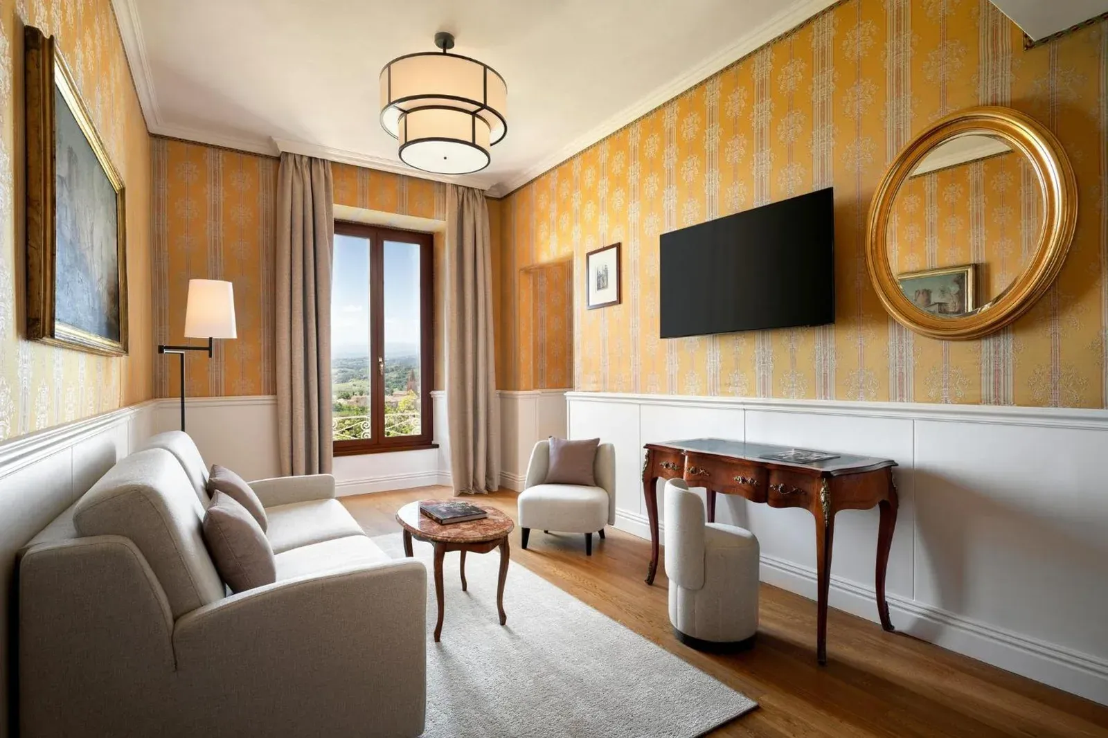 Living area in Hotel Brufani