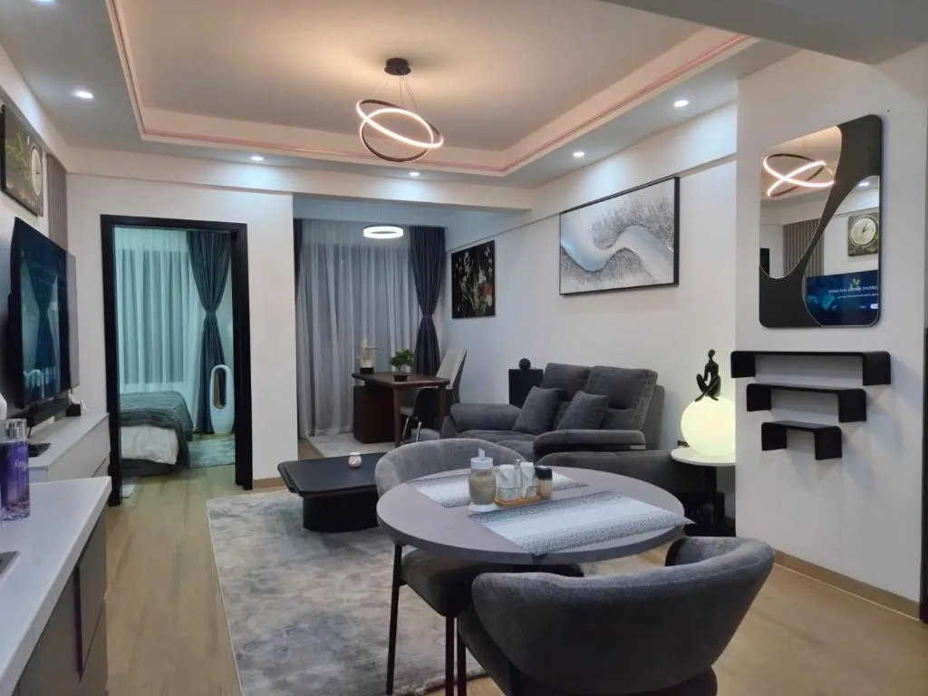 Smart Cloud Apartment dining setup with table and chairs