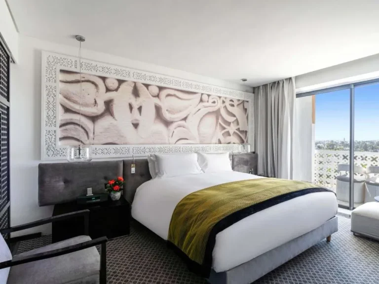 Luxury bedroom at Sofitel Rabat Jardin Des Roses in Rabat