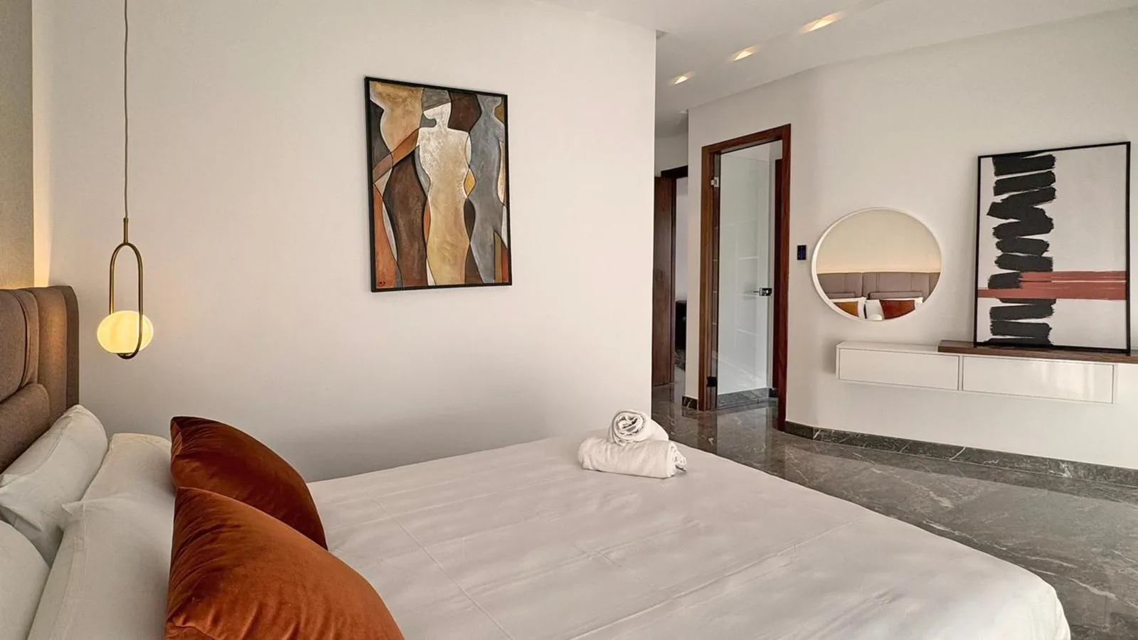 Interior de una suite espaciosa en Soho Boutique Casablanca en Casablanca