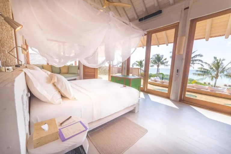 Bedroom view at Soneva Jani