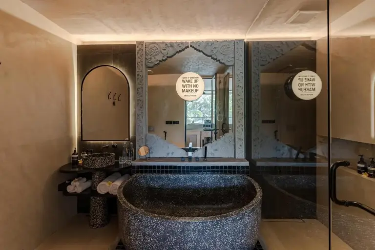 Another view of the bathroom at Soulshine Resort Ubud, Bali