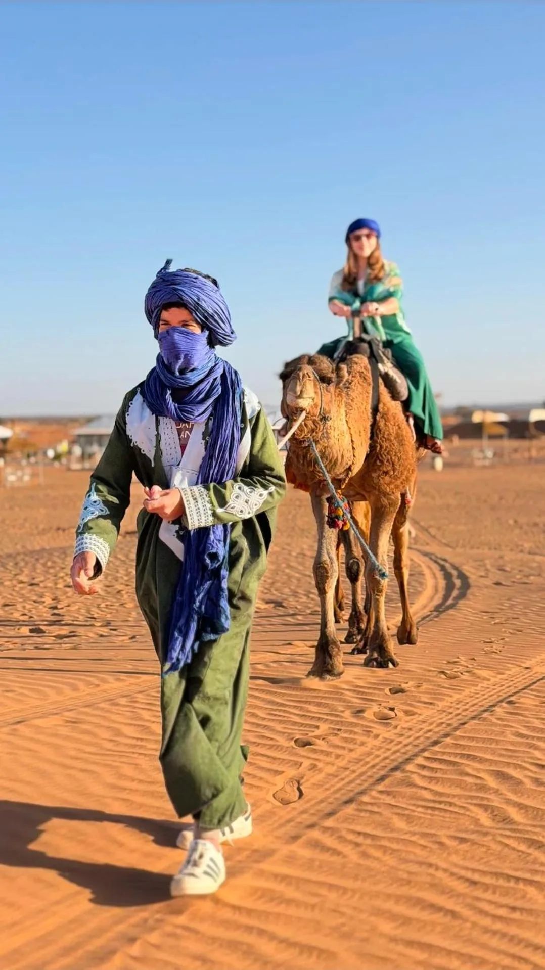 Camel ride experience near Starlit Luxury Camp in Merzouga