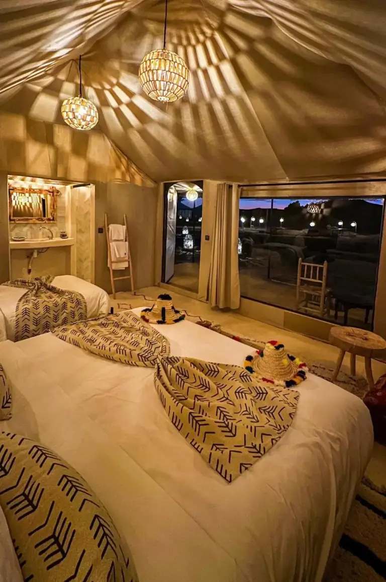 Starlit Luxury Camp family suite with cozy furnishings