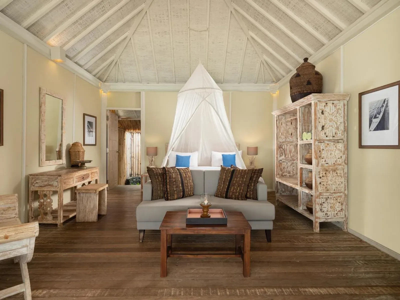 Living area of suite at Sudamala Resort, Seraya, Flores