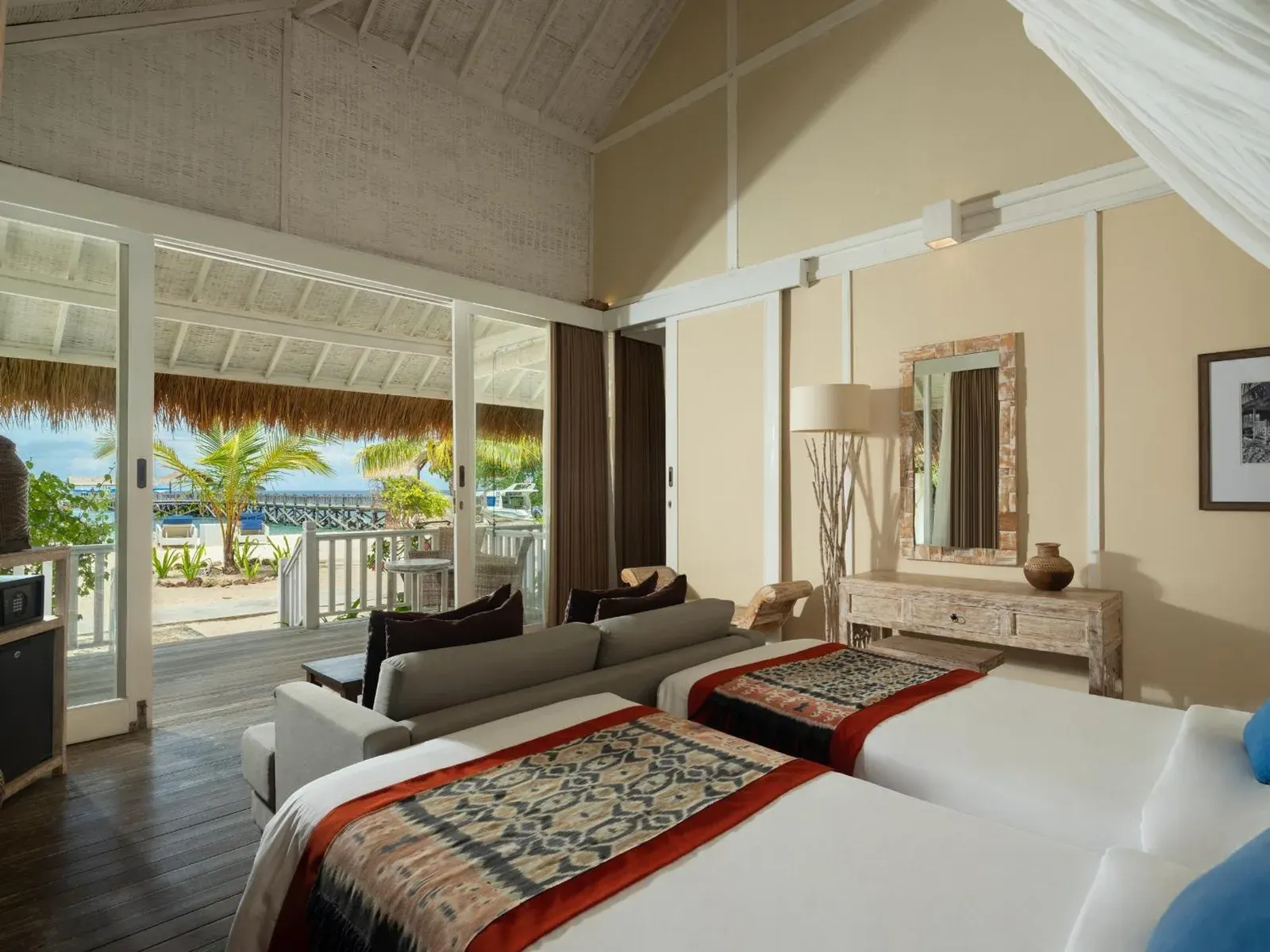 Twin bed suite at Sudamala Resort, Seraya, Flores