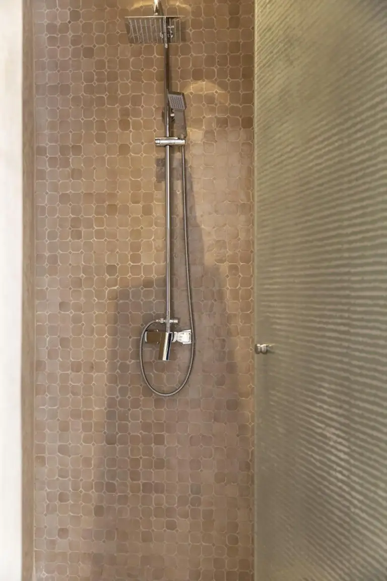 Shower area at Suite Azur Hotel in Essaouira