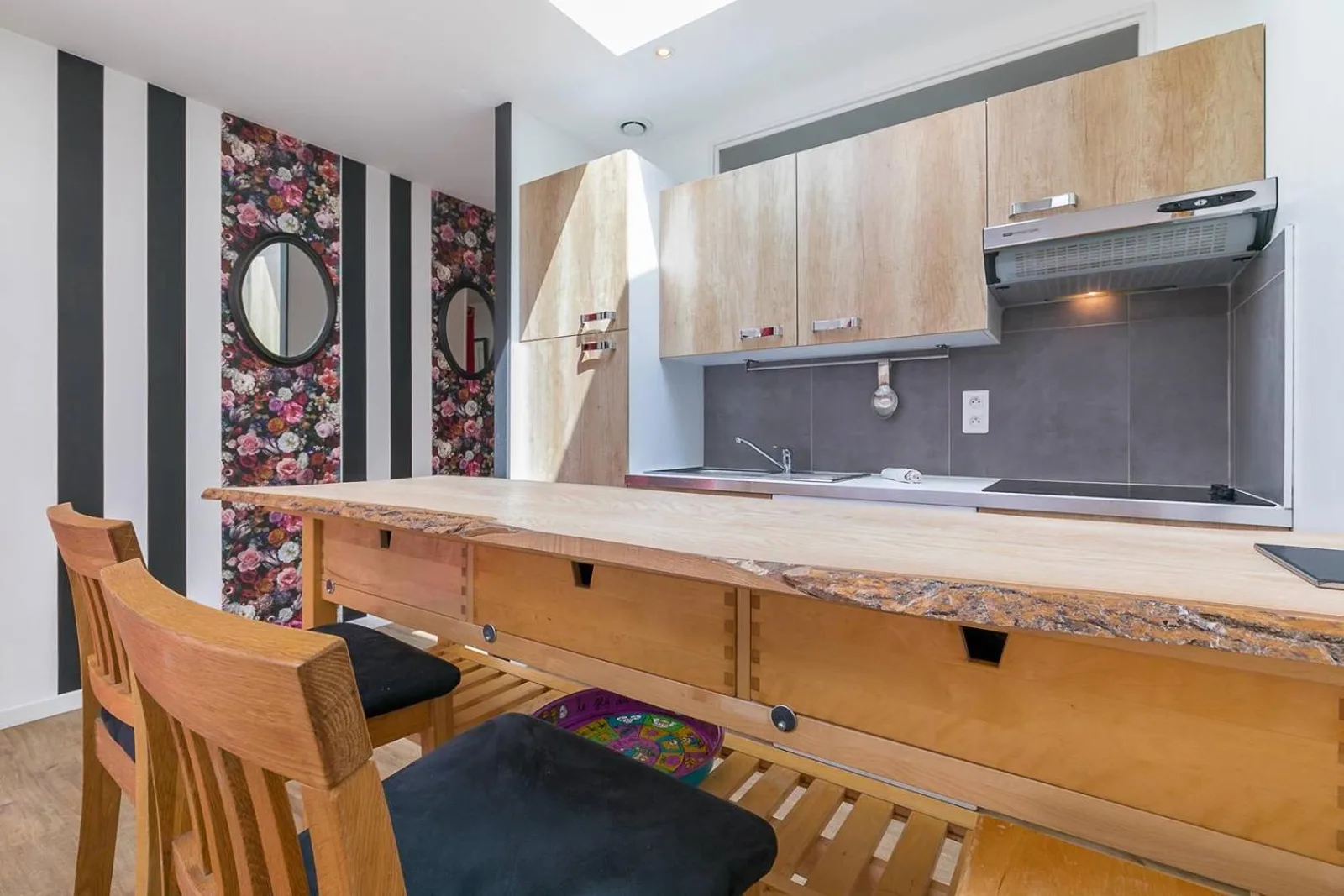 Cocina de Suite Royale Barocco con SPA en Dijon