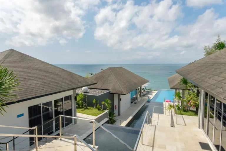 Poolside view from Suluban Cliff Bali Villa in Uluwatu