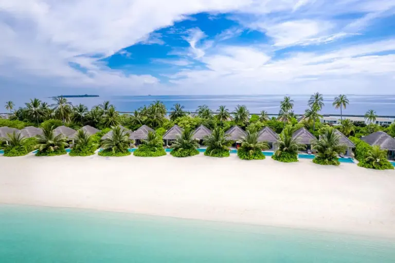 Strandblick im Sun Siyam Iru Veli, Dhaalu Atoll