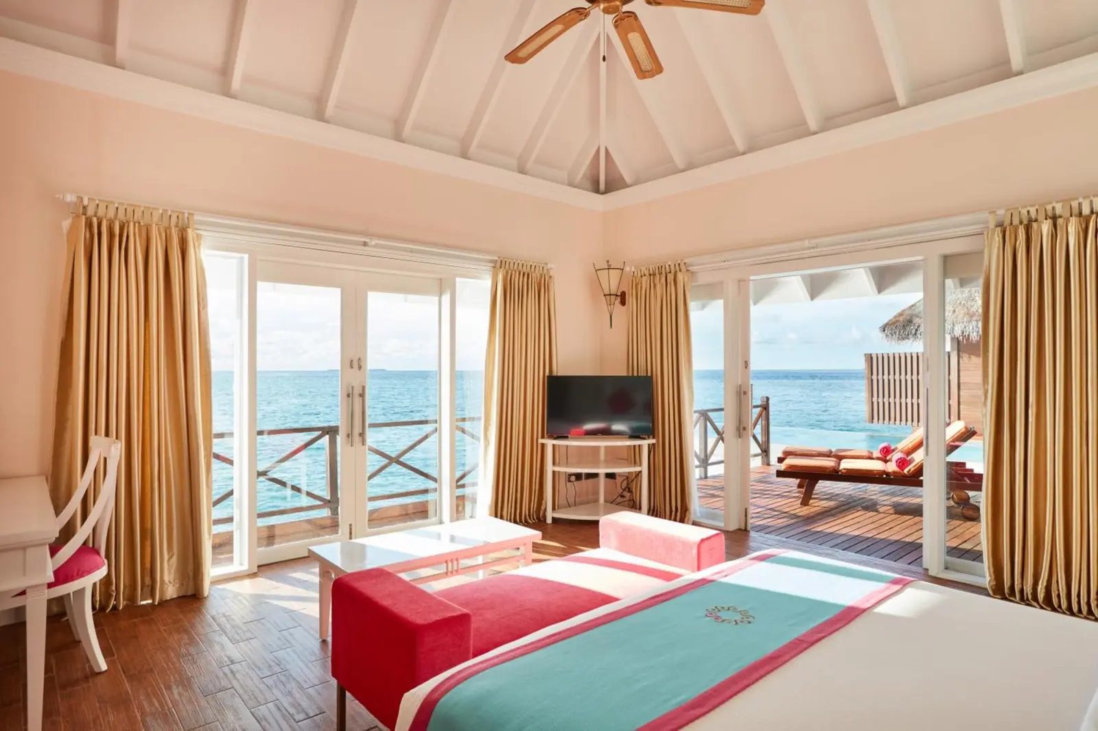 Ocean view from a villa at Sun Siyam Vilu Reef
