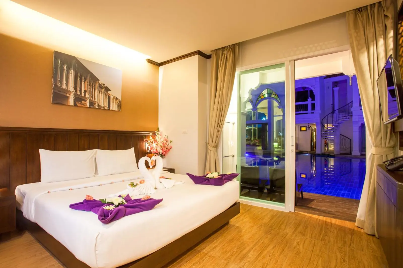 Zimmer mit Poolblick im Supicha Pool Access Hotel