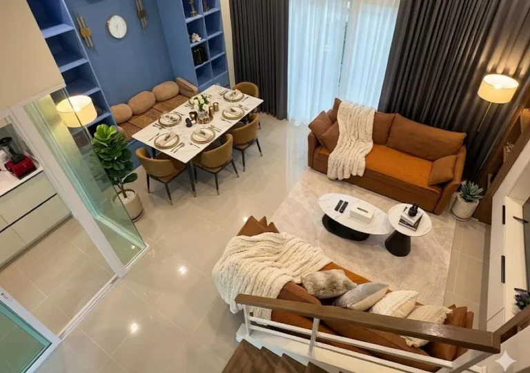 SvoyLuX Primo 3BR Gated House living room overview in Phuket