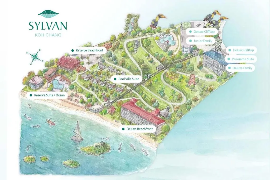 Map of SYLVAN Koh Chang resort in Koh Chang