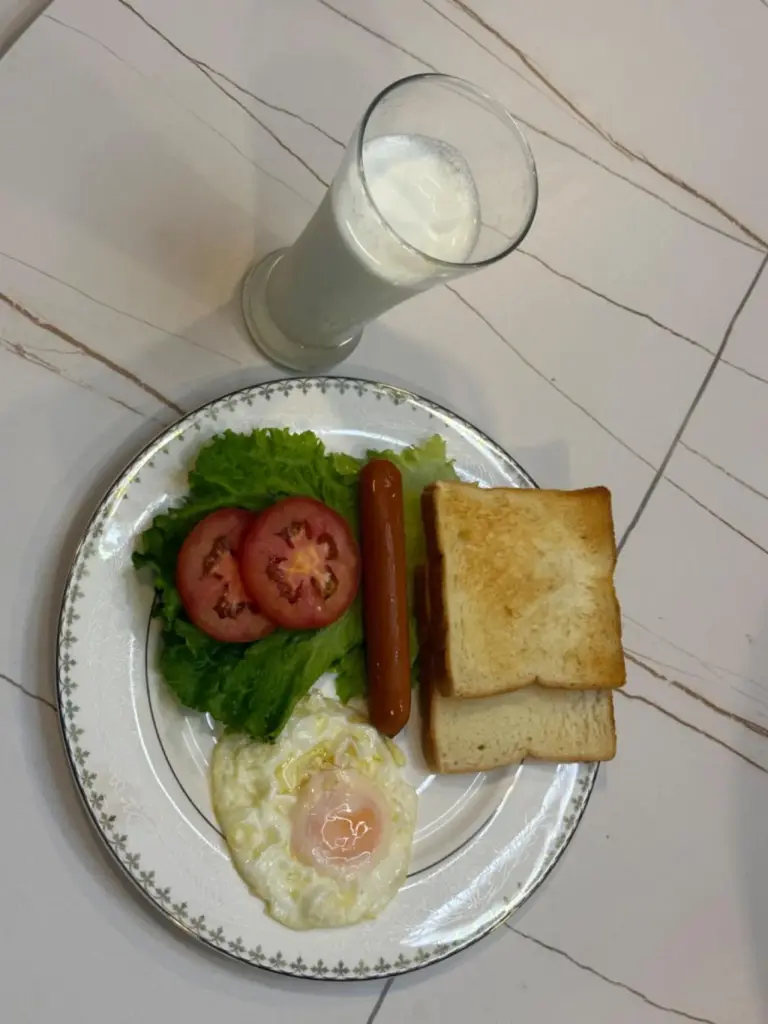 Western breakfast at T M L-Grand Manor