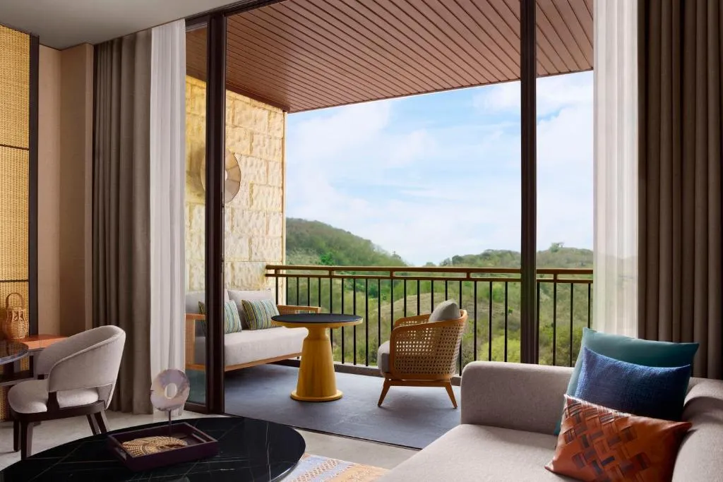 Lounge area on the balcony of TA’AKTANA, Labuan Bajo