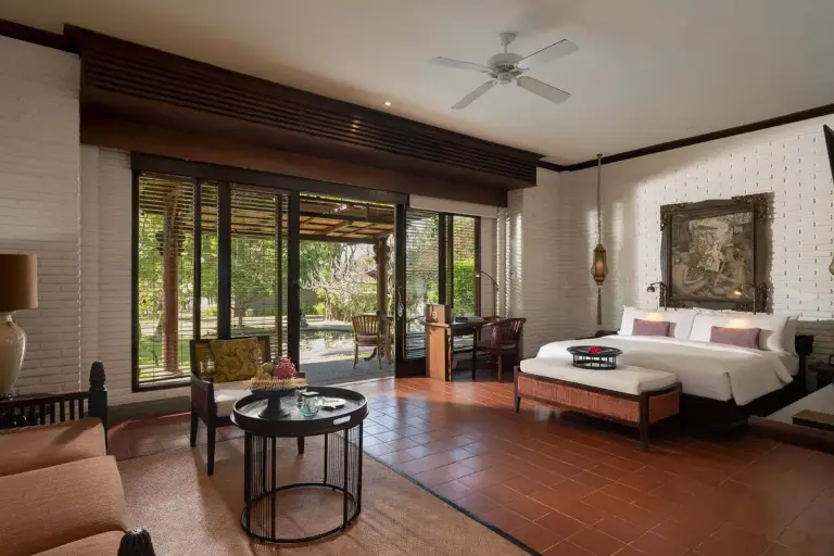 Luxury suite interior at Tanah Gajah, a Resort by Hadiprana in Ubud
