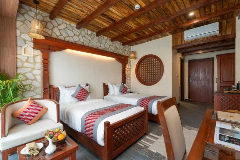 Temple Bell Boutique Hotel & Spa twin room in Pokhara