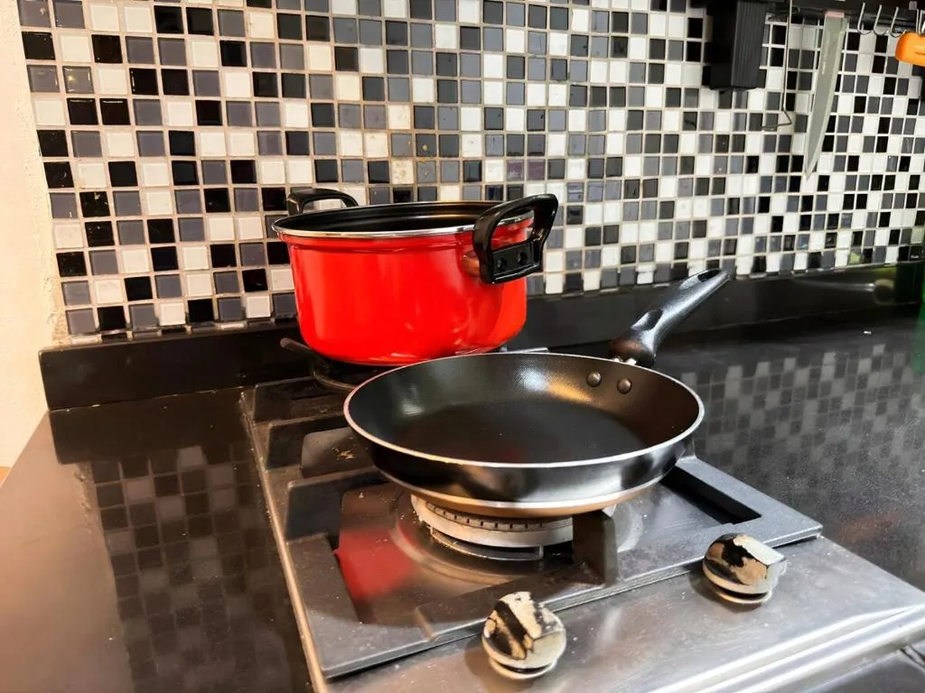 Cooking utensils at Thamrin Apt in Jakarta