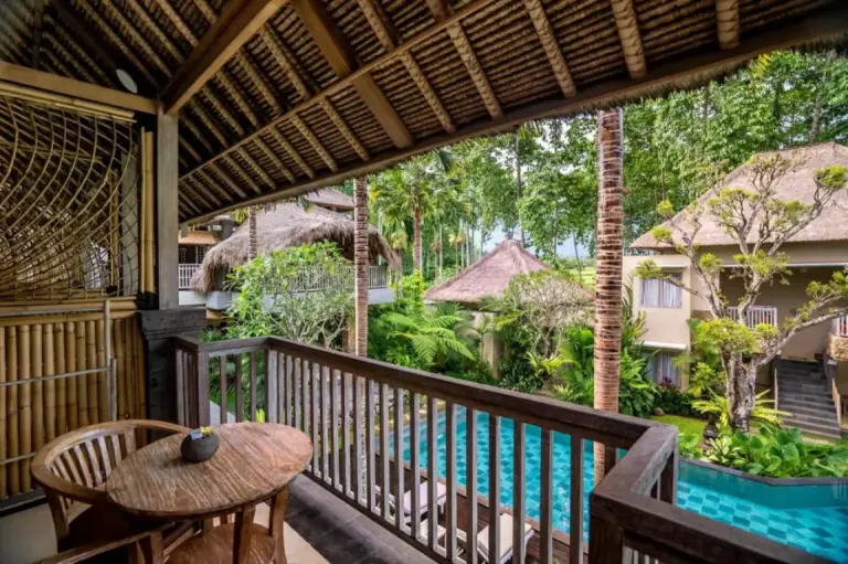 Vista desde el balcón en The Alena Resort, Ubud