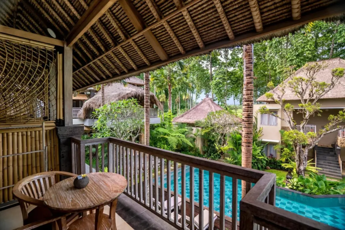 Vista desde el balcón en The Alena Resort, Ubud