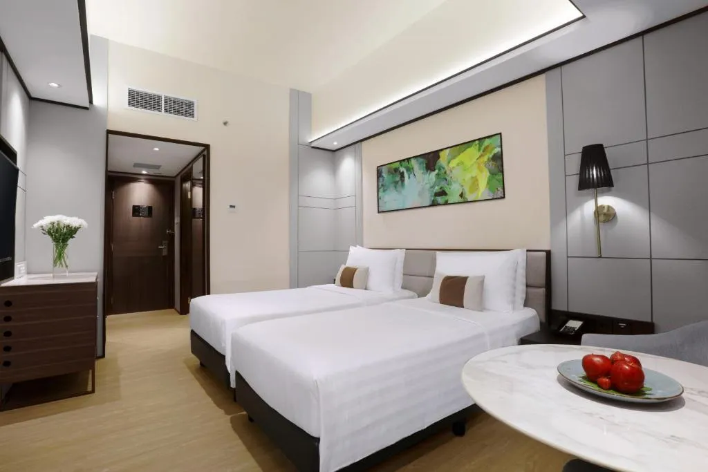 Another view of a deluxe room at The Alts Hotel in Palembang