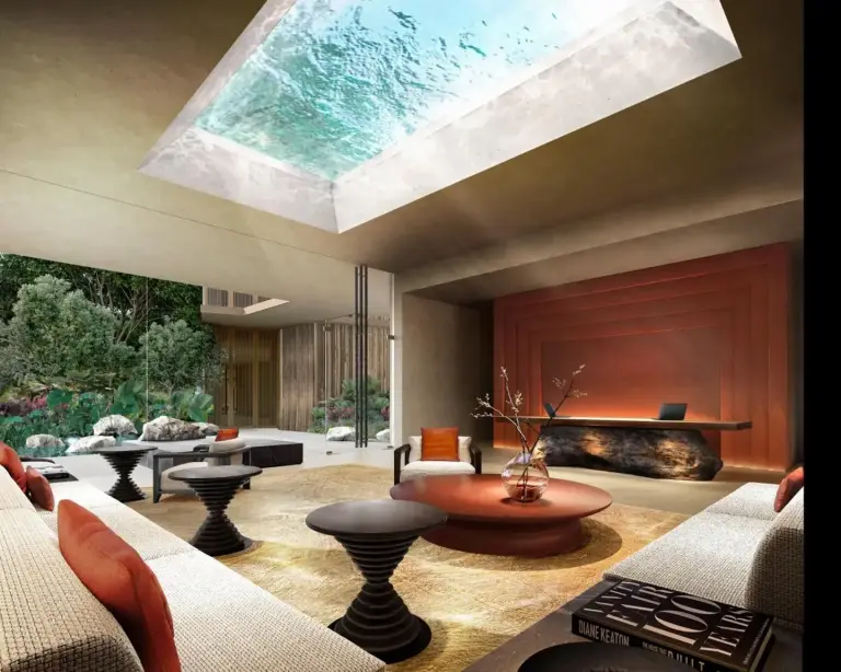 The Barai Hua Hin luxurious lobby area with natural light
