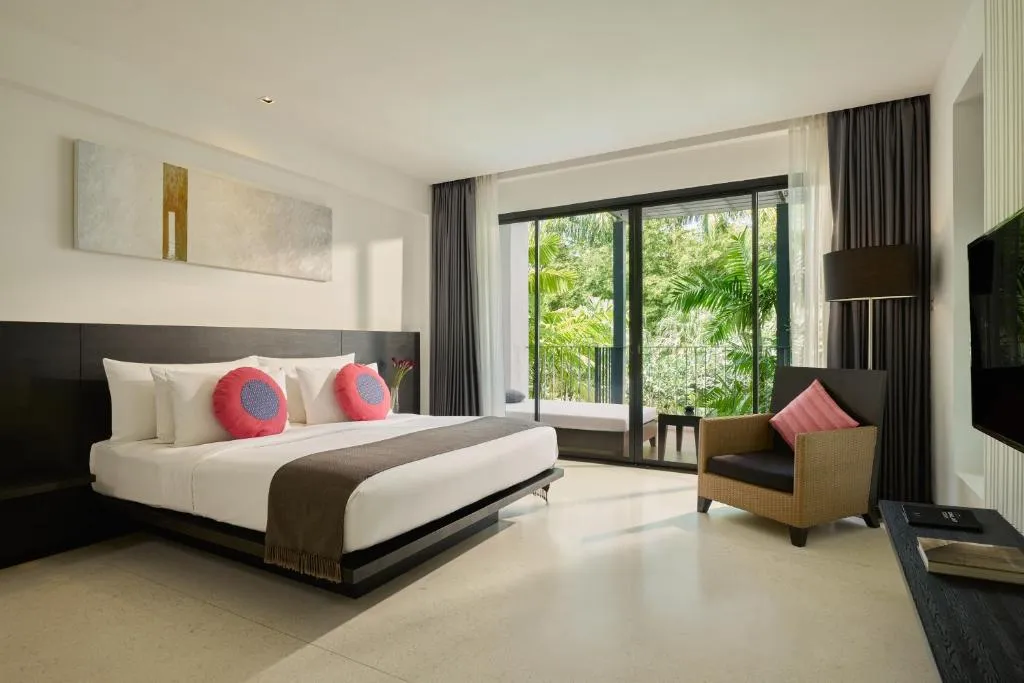 Elegant guest room at The Chill Resort and Spa, Koh Chang featuring modern decor.