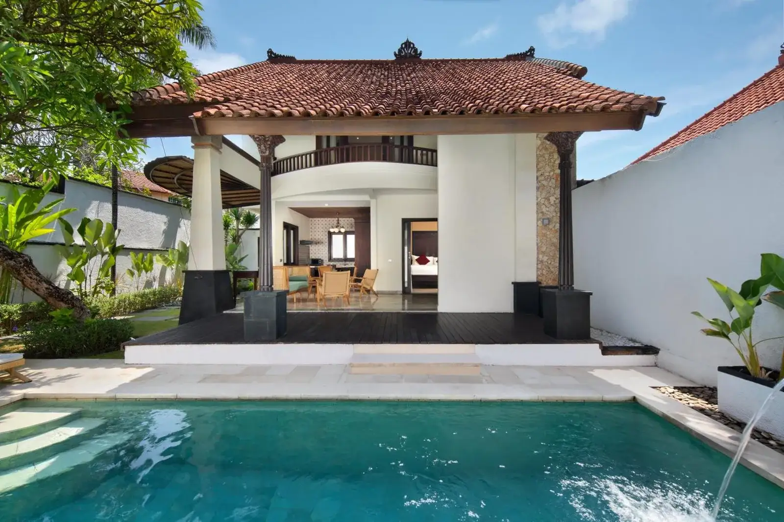 Villa view with pool at The Club Villas Seminyak