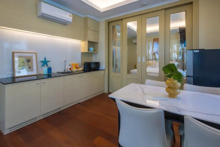 Kitchen area in The Delfini Hua Hin