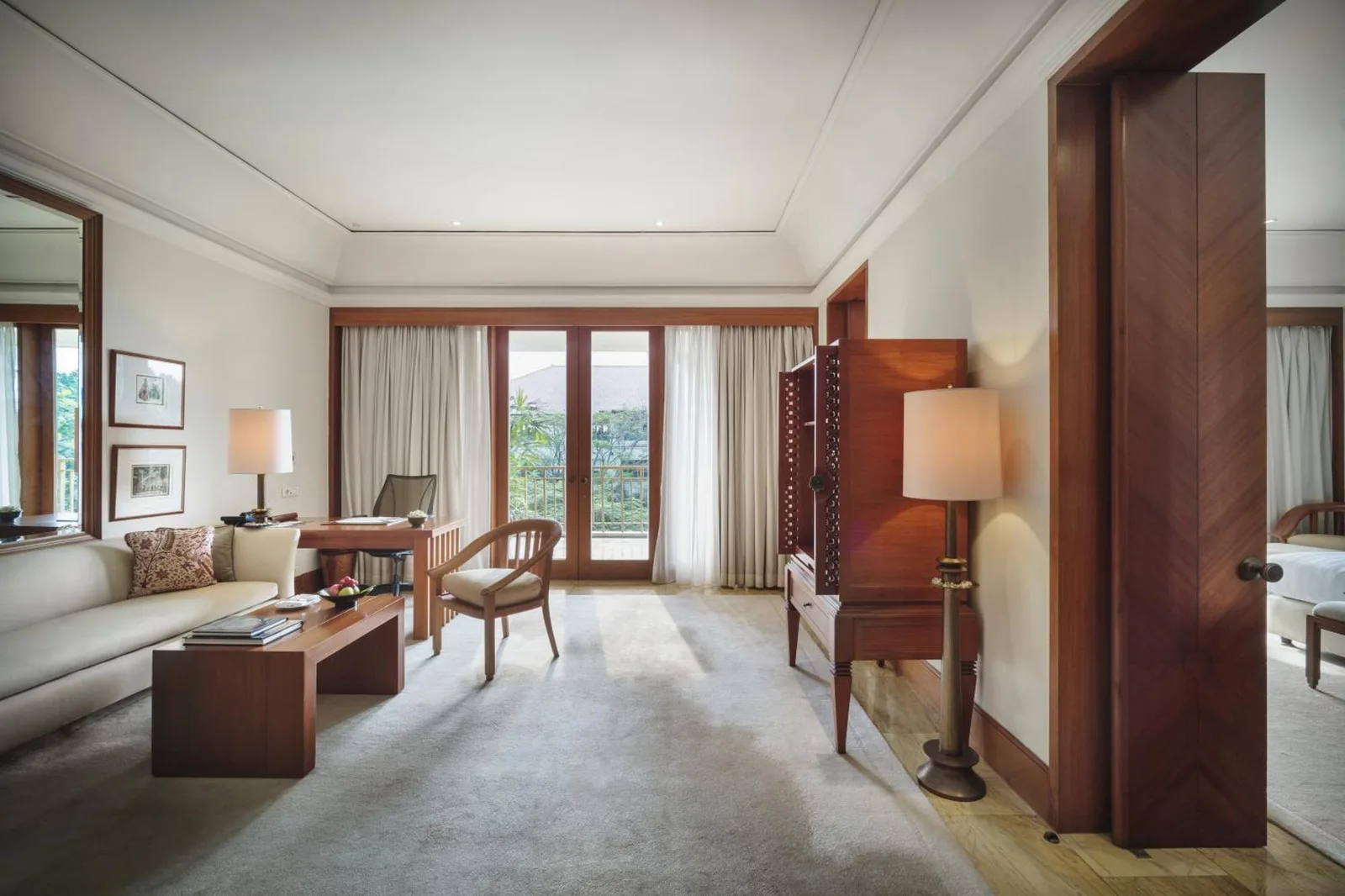 The Dharmawangsa Jakarta living area with furniture