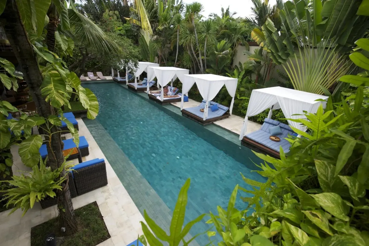 The Elysian Boutique Villa Hotel swimming pool area