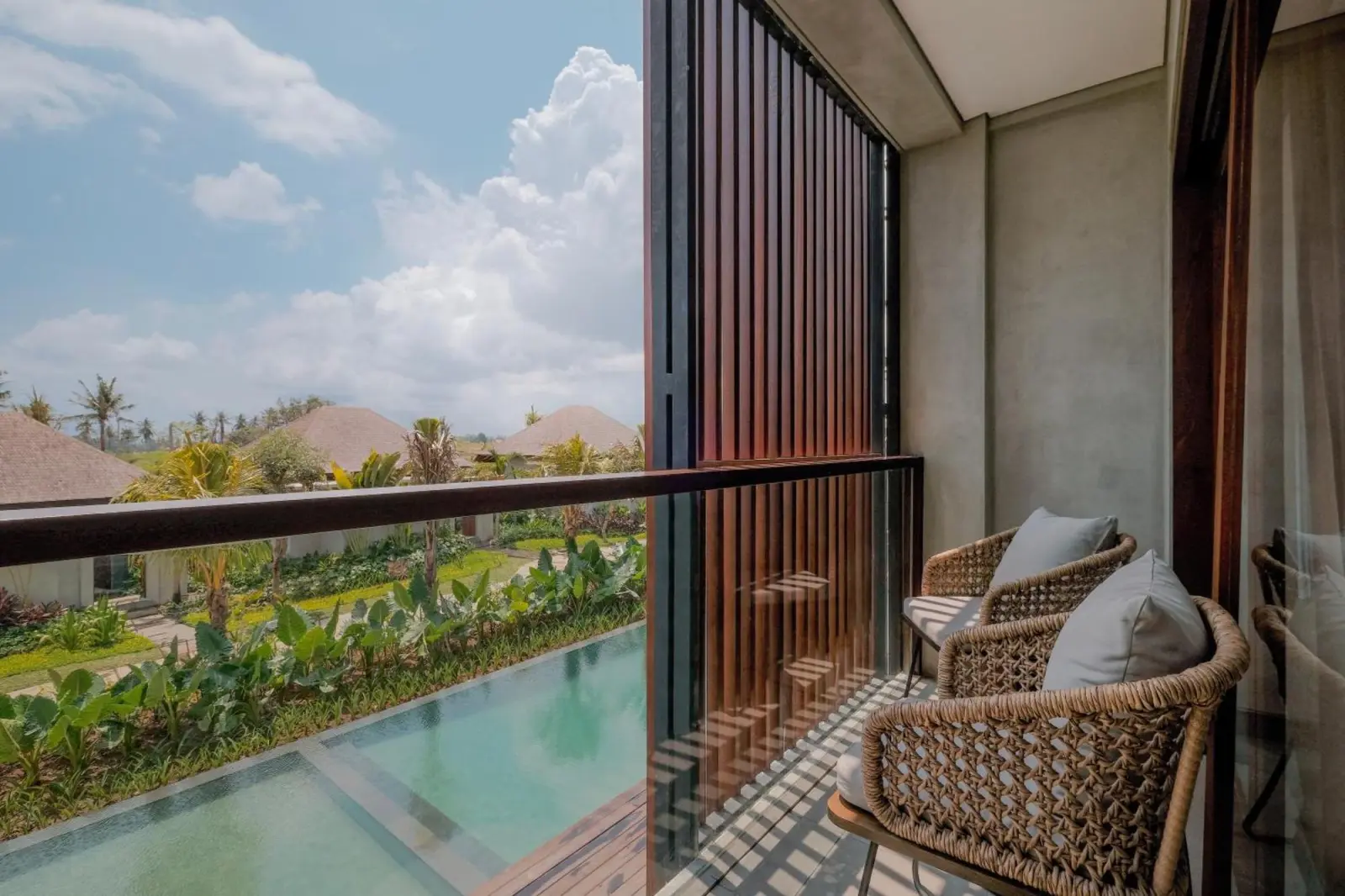 Balkonblick im The Garcia Ubud Hotel & Resort